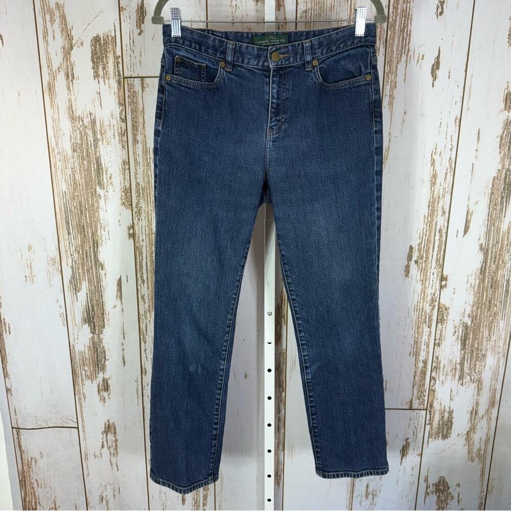 LRL Ralph Lauren Blue Classic Straight Leg Jeans. Size 6. Excellent condition!